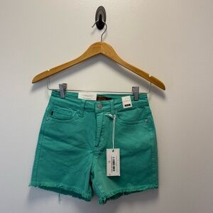 Judy Blue Turquoise Jean Shorts